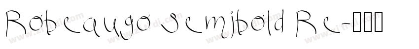 Robeaugo Semibold Re字体转换